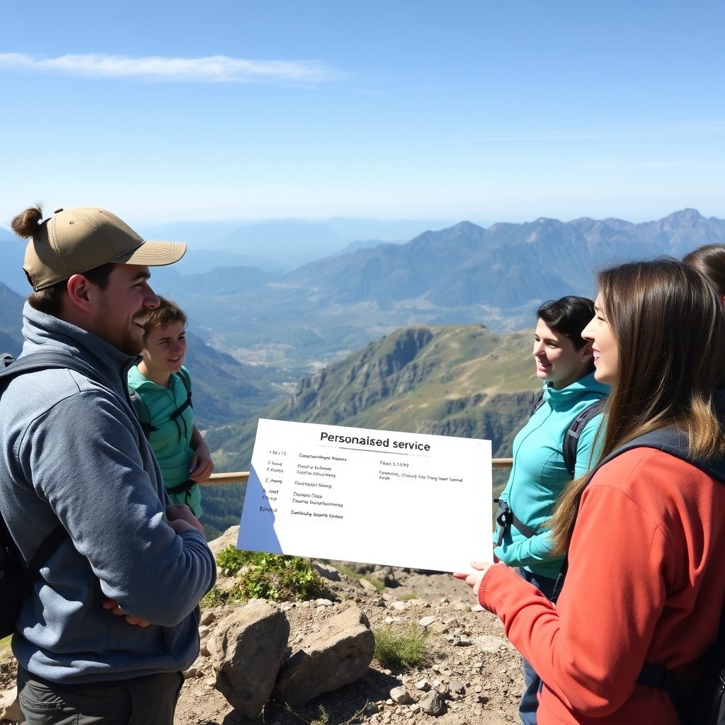 Guided hiking experience.