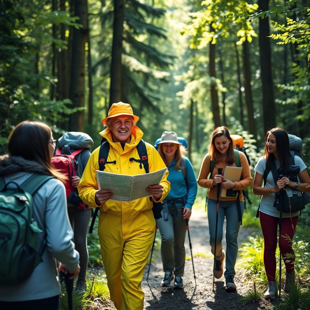 Guided hiking tour with small group